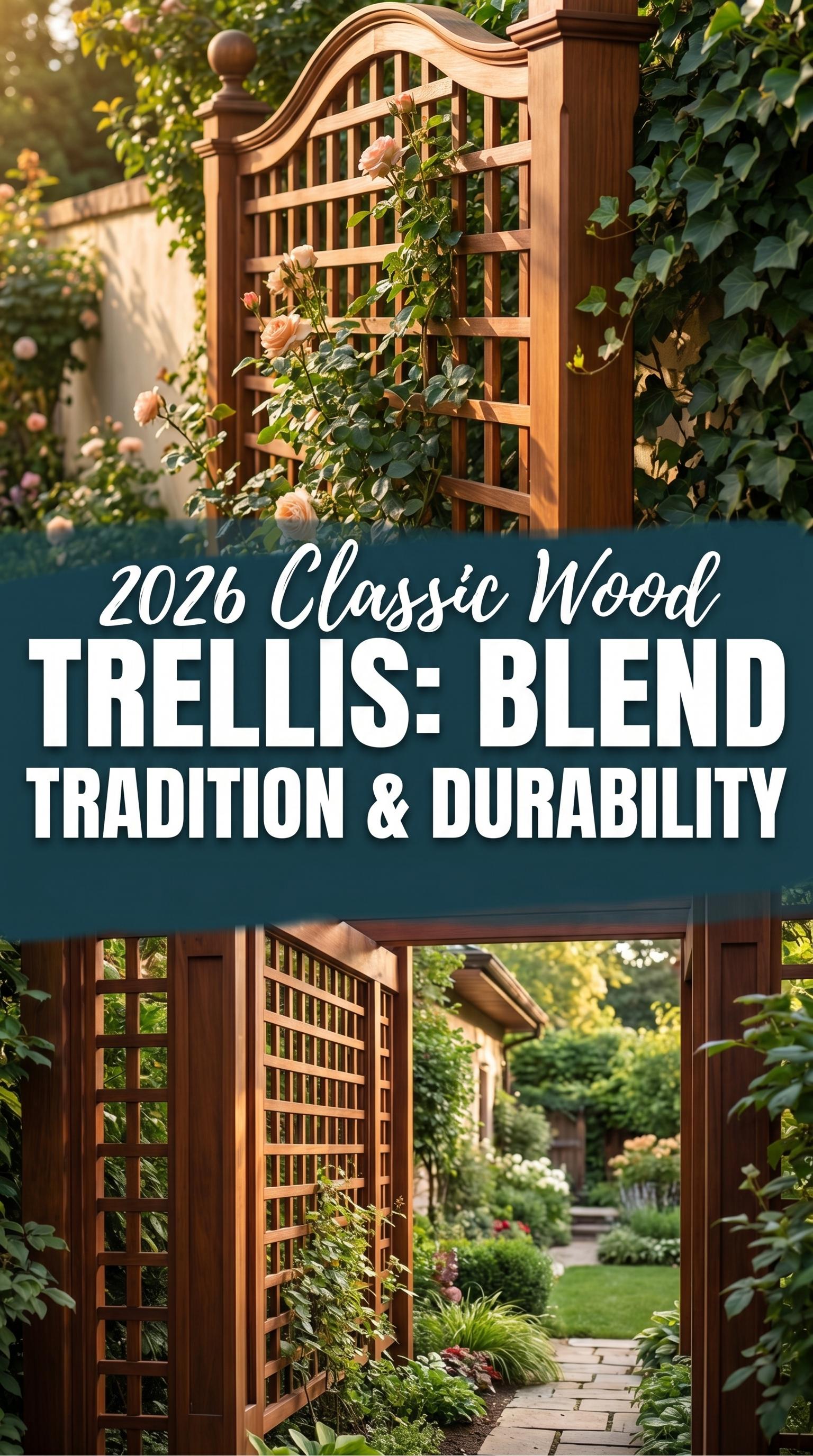 Build a Timeless DIY Wood Trellis: Sturdy Classic Design for Your Backyard Haven